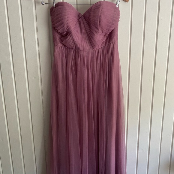 Jenny Yoo collection strapless evening gown bridesmaids dress - Picture 5 of 7